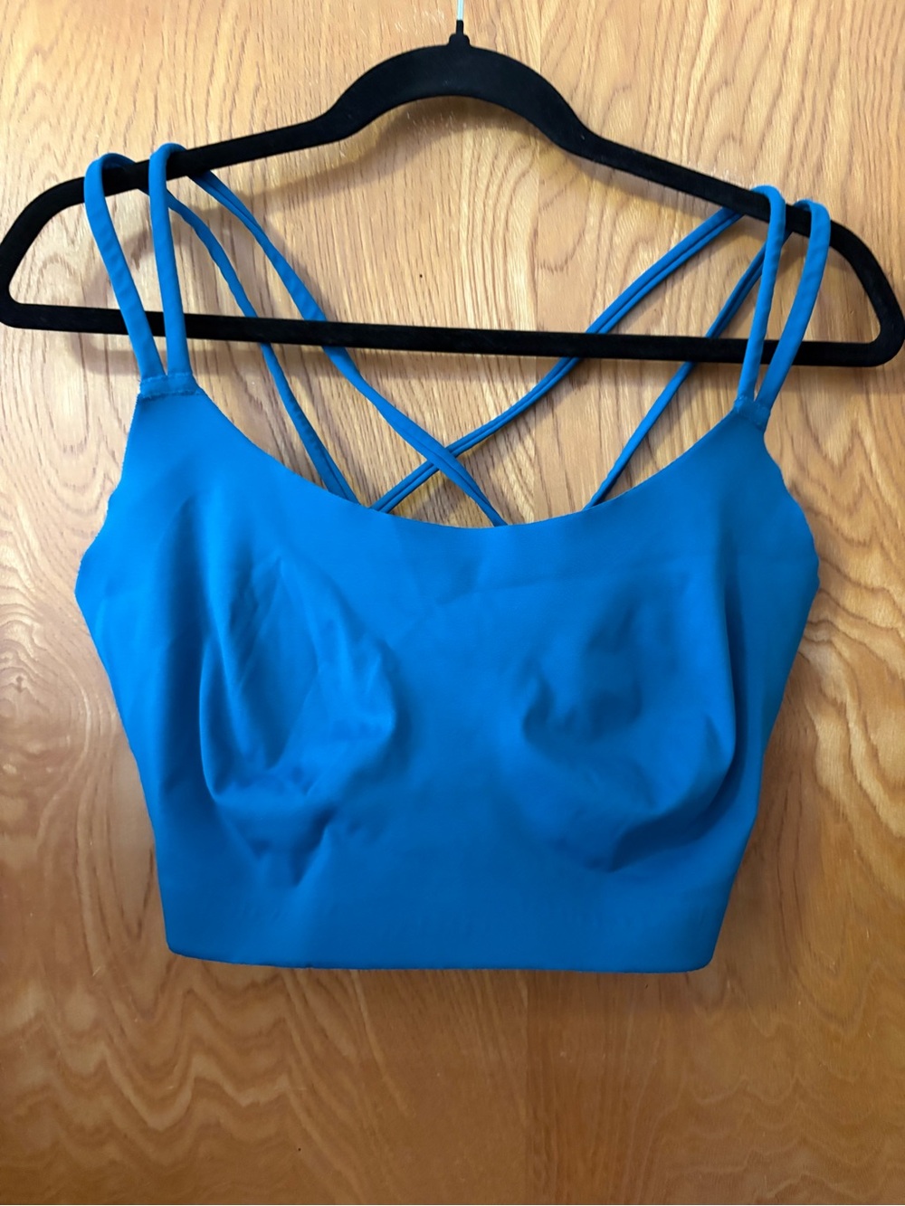 Offline by Aerie Bright Blue Strappy Crop sports bra XXL